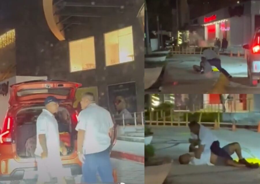 Pelea entre taxista y uber Kuk