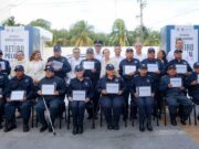 Reconoce Ana Paty Peralta trayectoria ejemplar de 14 policías en retiro