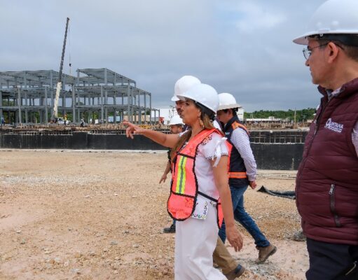 Supervisa Mara Lezama avances en la construcción del nuevo Hospital General de Chetumal