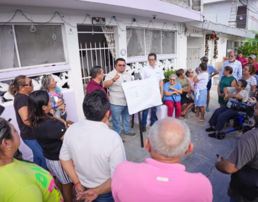 José Luis Chacón Méndez entrega obras de rehabilitación en el fraccionamiento Flores Magón 2