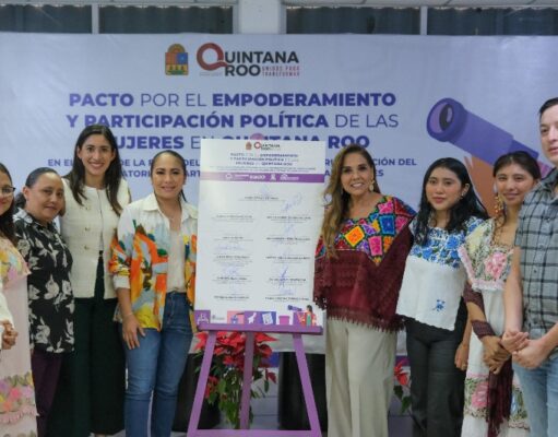 Firma Mara Lezama histórico Pacto para el Empoderamiento de las Mujeres e inicia funcionamiento del Observatorio de Participación Política de las Mujeres