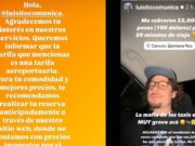 Aclara Cabsi que alto cobro a «Luisito Comunica» se debe a las tarifas que impone Asur