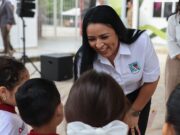 Encabeza Blanca Merari ceremonia cívica en jardín de niños