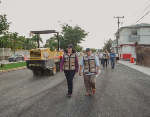 Supervisa Estefanía Mercado obras de infraestructura en Playa del Carmen