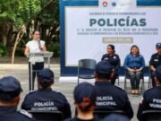 Honra Ana Paty Peralta al personal de Prevención del Delito en Cancún