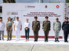 Toma protesta nuevo comandante de la guarnición militar de Cancún