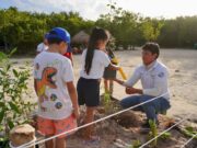 Restaura Gobierno de Solidaridad dunas en Punta Esmeralda y promueve el cuidado ambiental