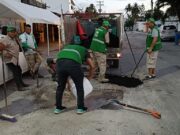 Avanza el programa de bacheo en Puerto Morelos puesto en marcha por Blanca Merari