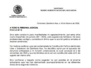 Justicia | Renunció magistrado de Quintana Roo Mario Aguilar Laguardia