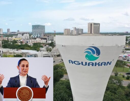 Acusa Aguakan a gobierno de Quintana Roo desde prensa nacional; la presidenta les respondió: “Que siga el litigio”