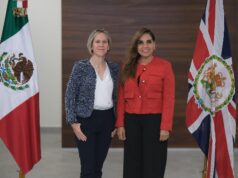 Fortalece Mara Lezama relación diplomática con embajadora británica en México, Susannah Goshko
