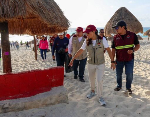 Garantiza Ana Paty Peralta playas limpias y certificadas en Cancún