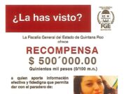 Ofrece recompensa FGE para localizar a Giseli Alejandra, desaparecida en 2021