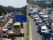 Caos vial en el acceso al Aeropuerto Internacional de Cancún
