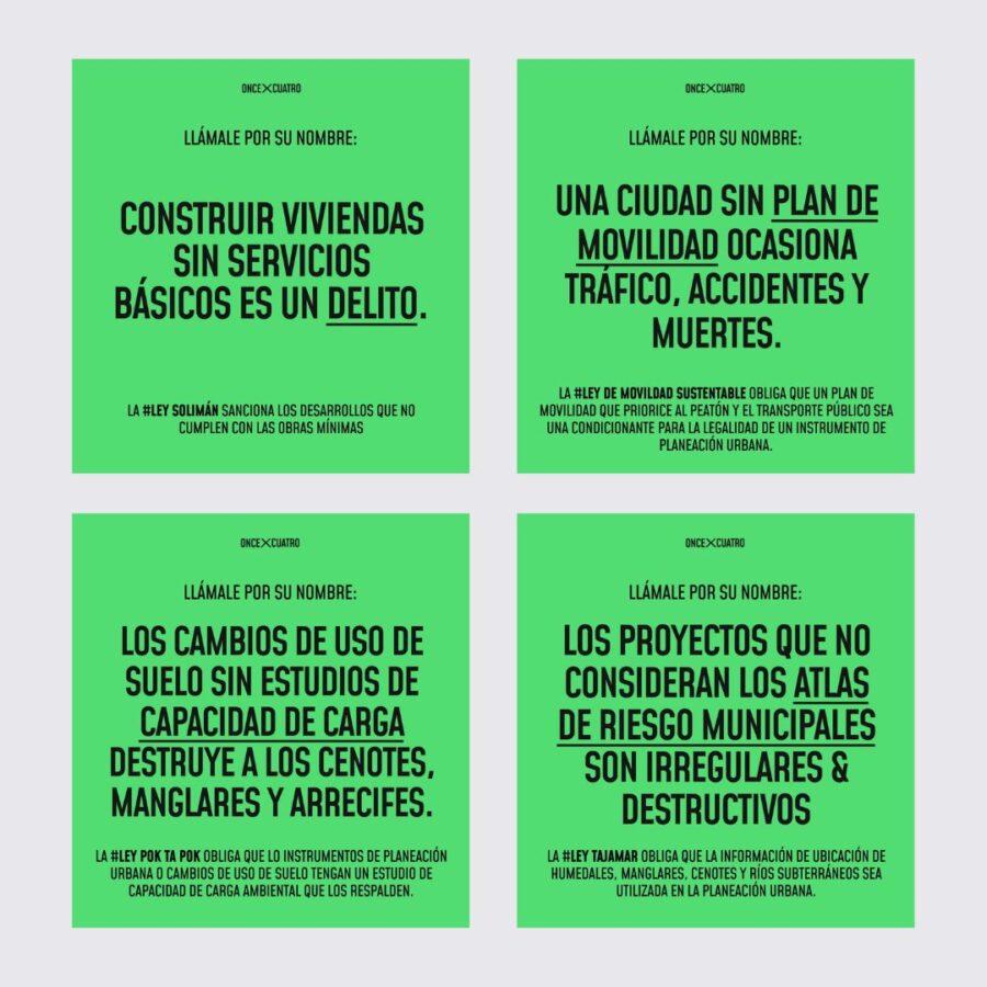 Cuatro por 11