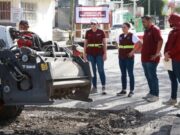 Fortalece Ana Paty Peralta mantenimiento vial en la supermanzana 64 de Cancún