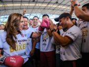 Con más de 8 mil participantes en todo Quintana Roo, Mara Lezama encabezó la Clase Nacional “Boxeando por la Paz”
