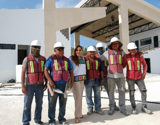 Supervisa Mara Lezama, construcción de la Fábrica de Artes y Oficios en Chetumal