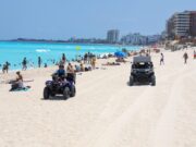 Refuerza Secretaría de Seguridad municipal recorridos en playas de Cancún