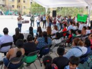 Cumplimos nuestra palabra, realizamos 2 canchas de usos múltiples en Paseos del Mar: Ana Paty Peralta
