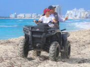 Supervisa Ana Paty Peralta trabajos en playas de Cancún