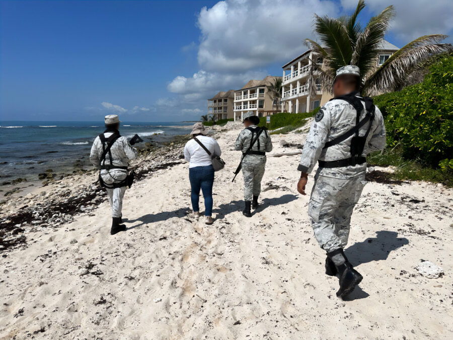 Operativo en playas de México