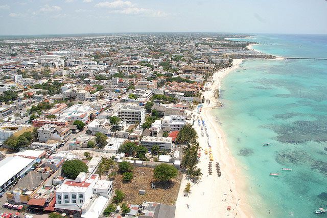 Vista aérea de Playa del Carmen