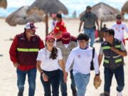 Refuerza Ana Paty Peralta acciones de recolección de sargazo en playas públicas