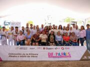 Colocan Mara y Vero Lezama primera piedra del Centro Comunitario DIF-PILARES en Cancún