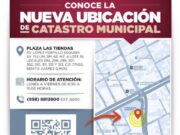 Anuncian nueva ubicación de la Dirección de Catastro en BJ