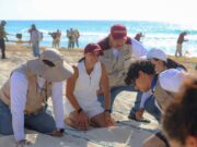 Lidera Ana Paty Peralta jornada de limpieza en playa «Delfines