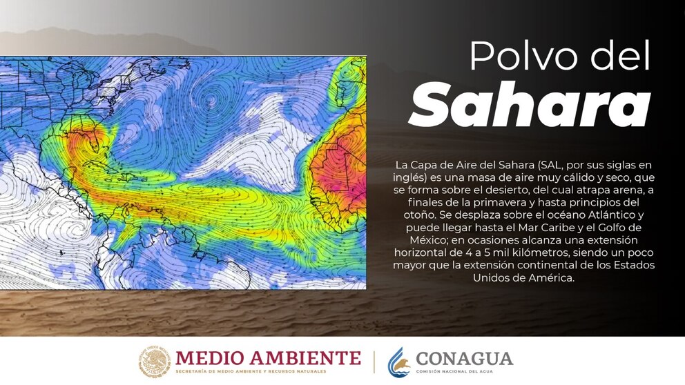 Polvo del Sahara Conagua