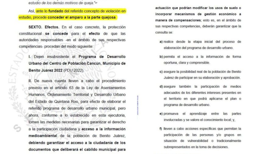 Sentencia PDU