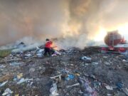 Registran incendio en antiguo basurero de Cancún