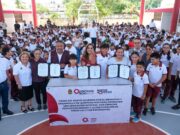Después de 48 años, Mara Lezama entrega en solo cuatro meses Domo en Primaria “Rufo Figueroa”