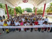 Tras más de 50 años, Mara Lezama salda deuda histórica con la primaria “Santiago Pacheco Cruz”, de Chetumal, al entregar domo escolar
