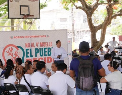 Masiva respuesta en Cozumel en foro contra el Cuarto Muelle, organizado por Gino Segura