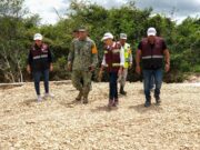 Supervisa Mara Lezama paso provisional construido en menos de 48 horas, en el tramo Altos de Sevilla-Huatusco