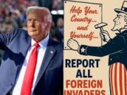 Lanza Trump campaña para denunciar a migrantes