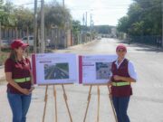 Anuncia Ana Paty Peralta obra integral en calle Paseo El Peralta, en la sm 248