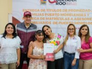 Tras décadas de espera, Mara Lezama entrega títulos de propiedad a familias de Leona Vicario