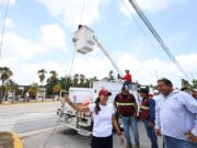 Supervisa Ana Paty Peralta inicio de programa de cableado subterráneo en boulevard Colosio