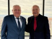 Se reúnen Marín Mollinedo y el senador Alberto Anaya para analizar los retos del sistema aduanero nacional