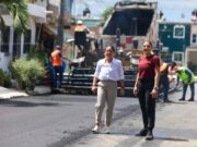 Atiende Ana Paty Peralta supermanzana 105 con rehabilitación total de pavimento