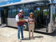 Inician pruebas de autobuses articulados de más de 18 metros de largo en Cancún