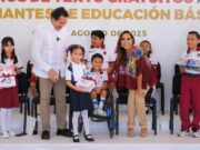 Entregan Mara Lezama y Mario Delgado 2 millones 178 mil 277 libros de texto gratuitos para estudiantes de Quintana Roo