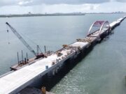 Avanza construcción de Puente Nichupté; al concluir en diciembre sumará 41 meses de trabajo
