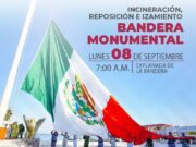 Cozumeleños podrán presenciar acto militar de despedida y reposición de la Bandera Monumental de México