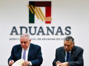 Firma Rafa Marín convenios con 2 universidades para brindar capacitación en comercio y seguridad fronteriza