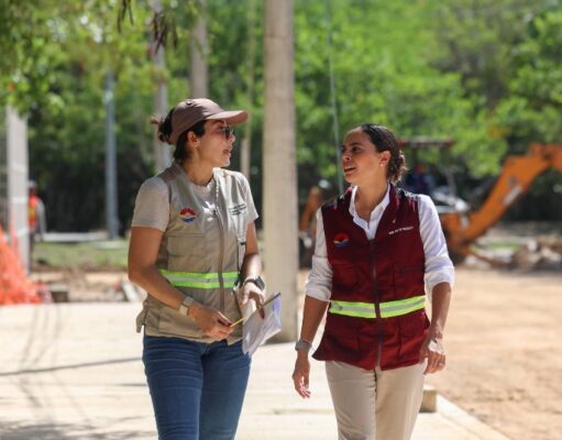 Continúa Ana Paty Peralta supervisiones de obra pública que transforma